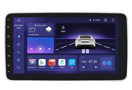 car stereo audio retractable 1 din car radio carplay rotatable 360 deg