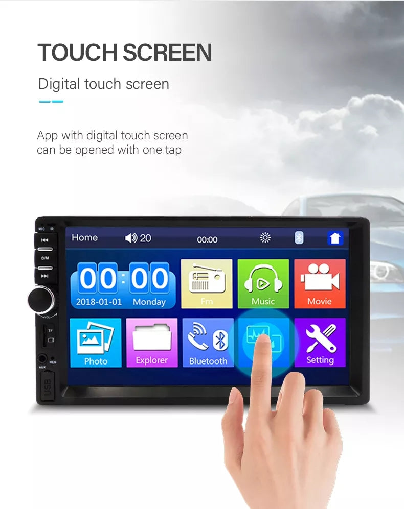 Double DIN 7 Inch Touch Screen car MP5 Player