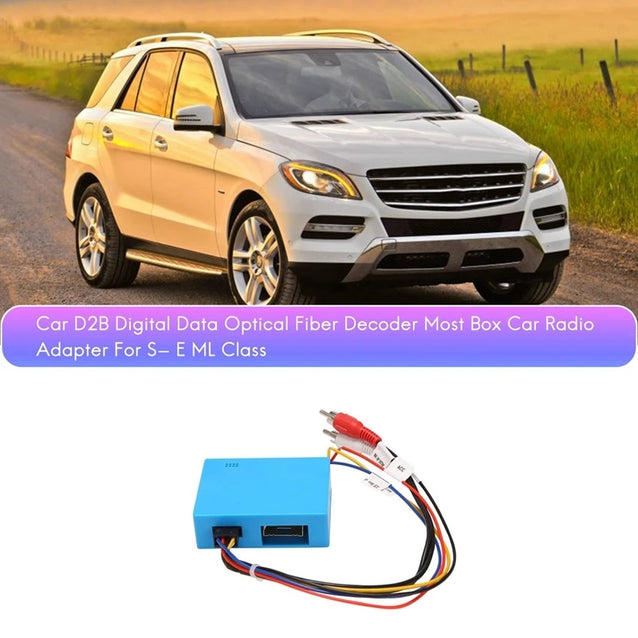 Omnitek D2B Digital Data Optical Fiber Decoder Most Box Car Radio Ampl