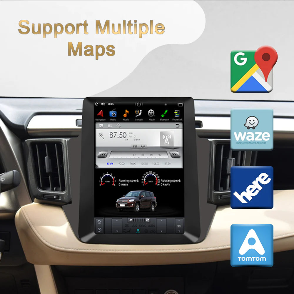 Tesla Multimedia OMNITEK 10.4 Inch Tesla Style Vertical Screen Car Multimedia Player Fo