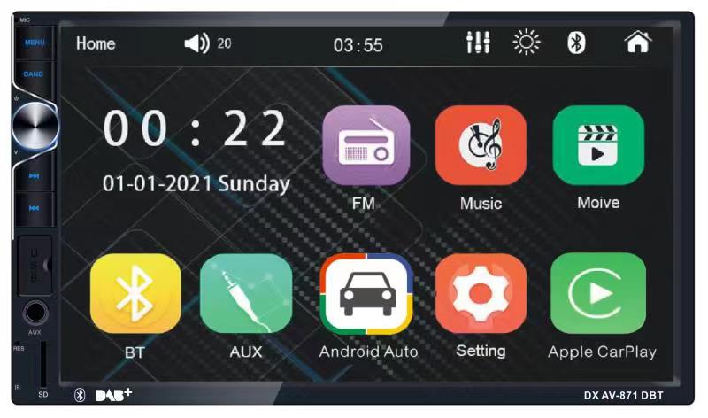 Double DIN 7 Inch Touch Screen car MP5 Player