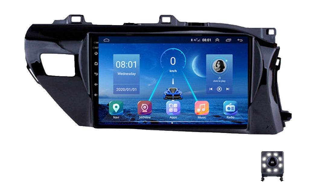 omnitek android 10 car multimedia radio player