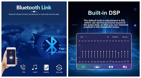 omnitek android 10 car multimedia radio player