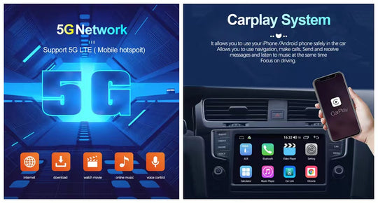 OMNITEK AutoRadio 2Din Android Radio Carplay